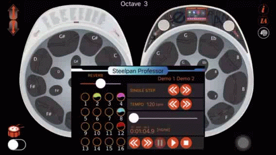 Steelpan Professor app screen